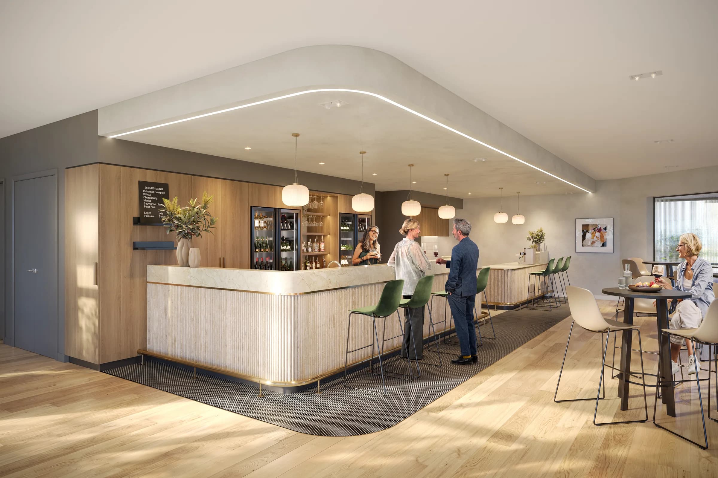 CLUBHOUSE — COMM KITCHEN — architectural visualisation