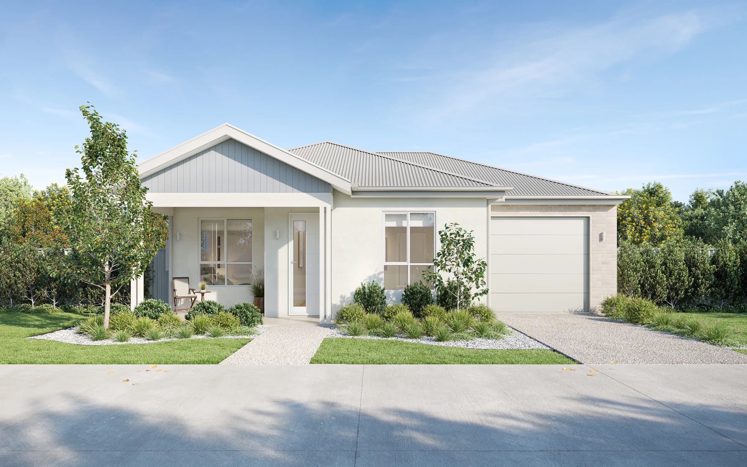 Halcyon Horizon — Gable facade, Bay Soft palette
