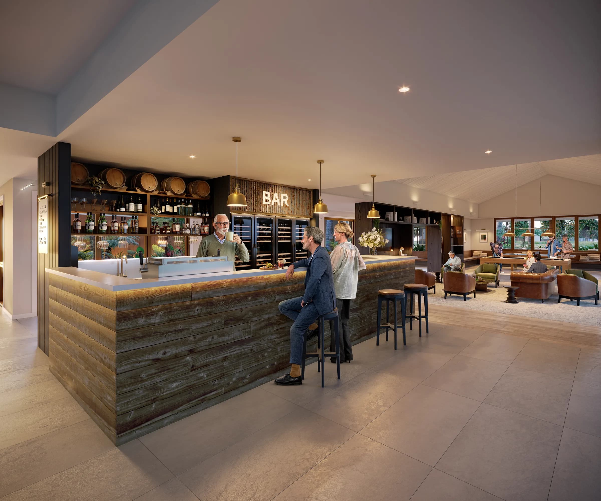 Halcyon Yandina — interior bar